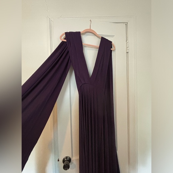 PURPLE Lulus “Tricks of the Trade” maxi wrap convertible dress! - Picture 8 of 10